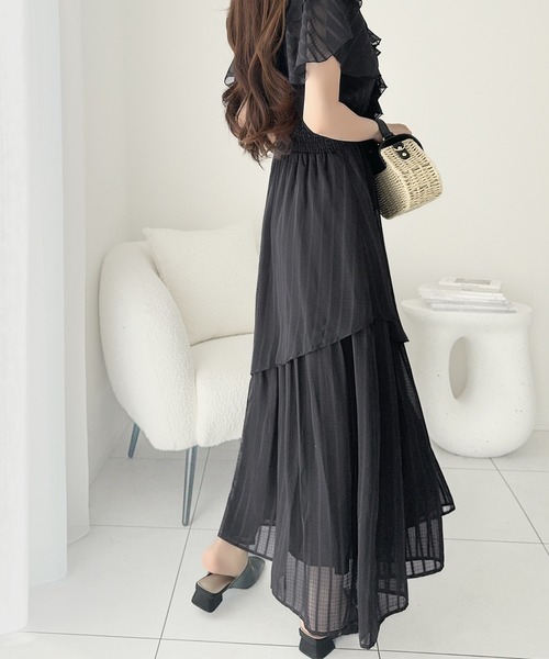 「mily bilet」 半袖ワンピース X-LARGE ホワイト レディース_画像5