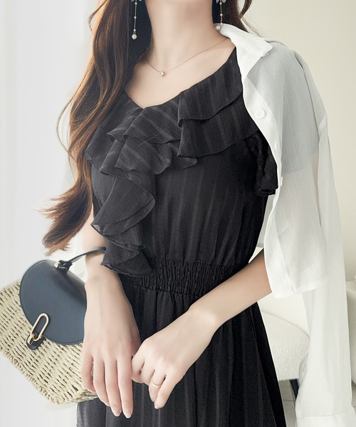 「mily bilet」 半袖ワンピース X-LARGE ホワイト レディース_画像6