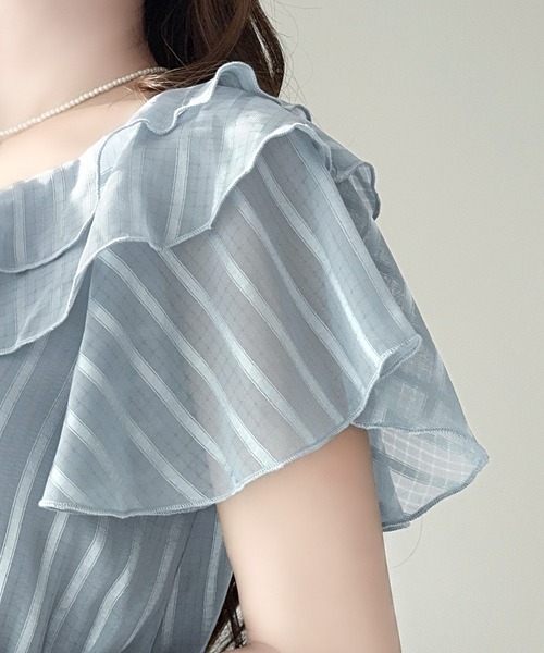 「mily bilet」 半袖ワンピース X-LARGE ホワイト レディース_画像8