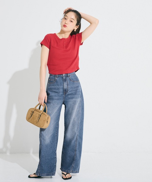 「coca(coca)」 デニムパンツ M ブルー レディース_画像9