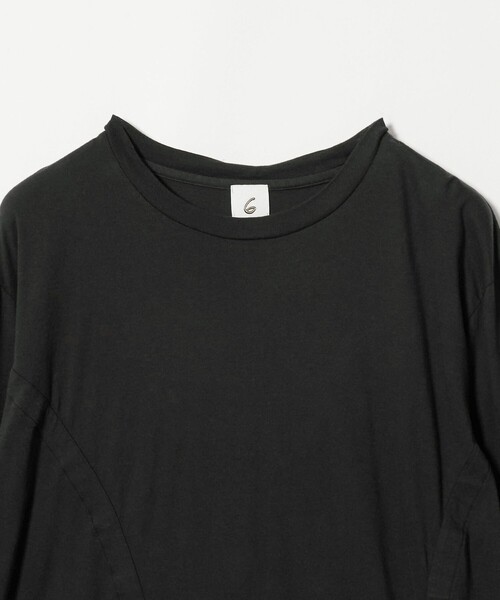 6 tシャツ 「6(ROKU)」ハイゲージ コットン ドローストリング ロング