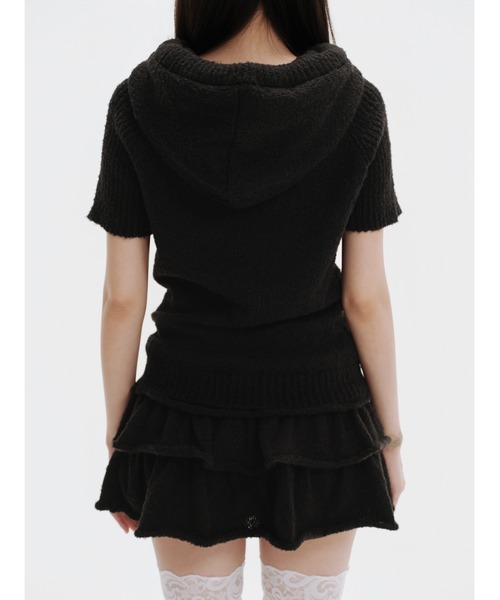 ANDWANG ワンピース 半袖 Fluffy Ribbon Knit Set : ZOZOTOWN Yahoo!店