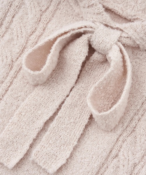 ANDWANG ワンピース 半袖 Fluffy Ribbon Knit Set : ZOZOTOWN Yahoo!店