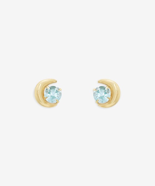 K10イエローゴールドアクアマリンピアス ESTELLE（エステール） ピアス K10 イエローゴールド アクアマリン