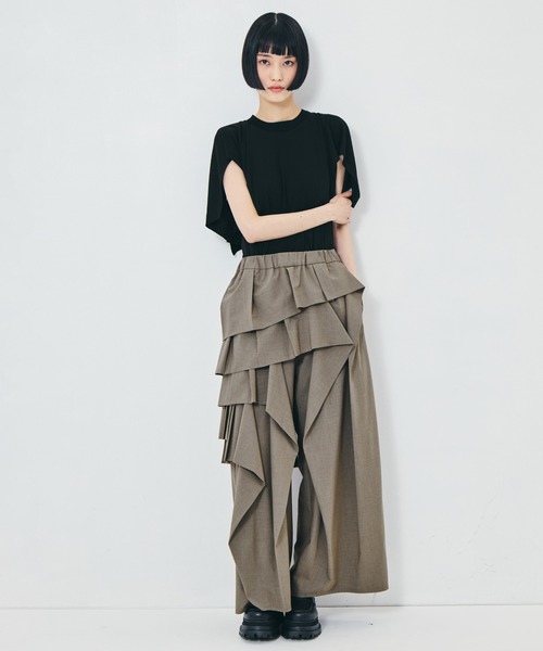 TOGA PULLA レディーストップス TOGA PULLA（トーガ プルラ） ブラウス シャツ 半袖 「TOGA PULLA