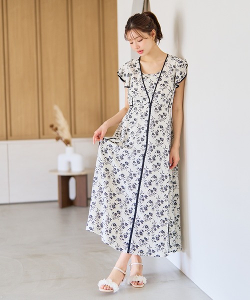 「MISCH MASCH」 半袖ワンピース M ブラック レディース_画像4
