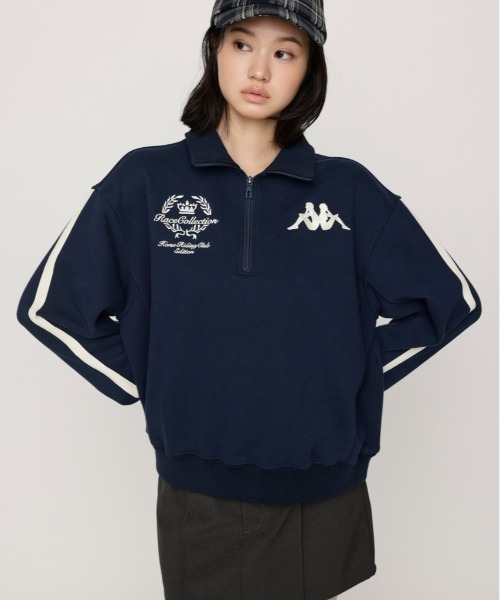 SLY（スライ） トレーナー スウェット KAPPA x SLY HALF ZIP SW TOPS