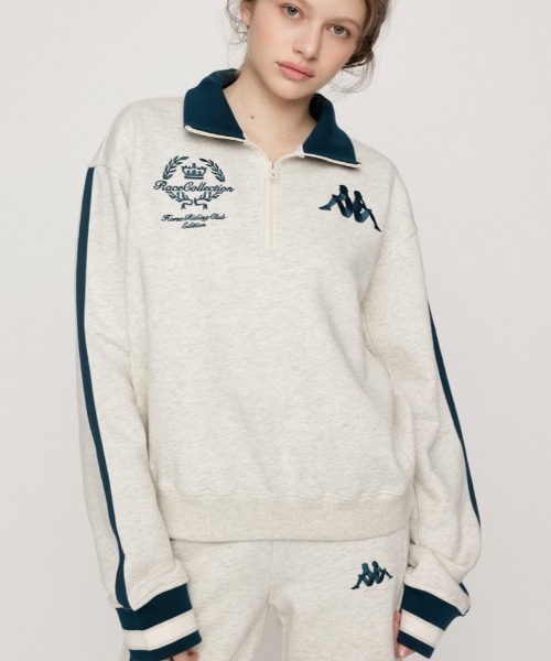 SLY（スライ） トレーナー スウェット KAPPA x SLY HALF ZIP SW TOPS 