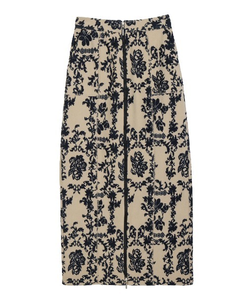 Ameri（アメリ） ロング スカート ZIP SLIT FLEECE SKIRT : ZOZOTOWN