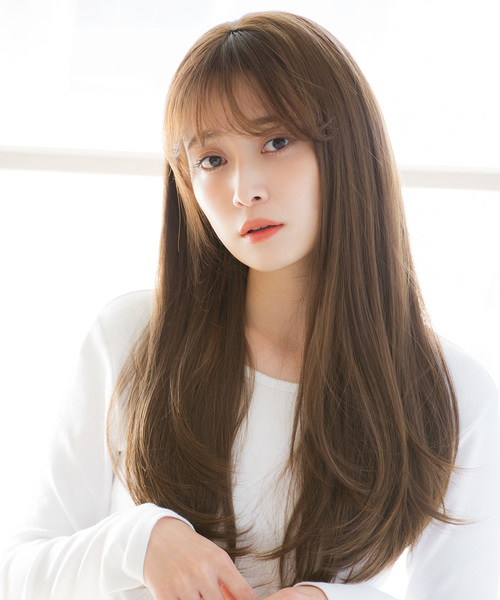LINEASTORIA ブラウン ロングウィッグ LINEASTORIA ウィッグ エクステ 「フルウィッグ・ロング」HEART