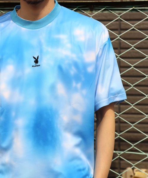 tシャツ Tシャツ 【PLAY BOY/プレイボーイ】総柄マルチパターン 直販純正品 PLAYBOY★Tシャツ トップス Tシャツ/カットソー(半袖/袖なし)