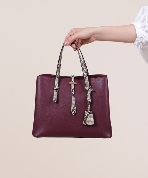 レスポートサック　パイソン柄　3wayバックパック BASE ショルダーバッグ バッグ パイソン柄ベルト3層 2WAY