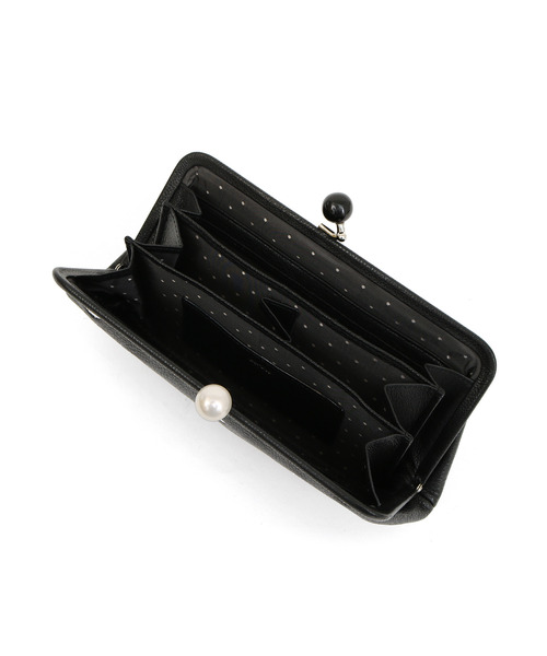 perche（ペルケ） 長財布 財布 perche / アクリル玉がま口長財布