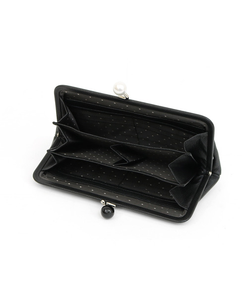 perche（ペルケ） 長財布 財布 perche / アクリル玉がま口長財布