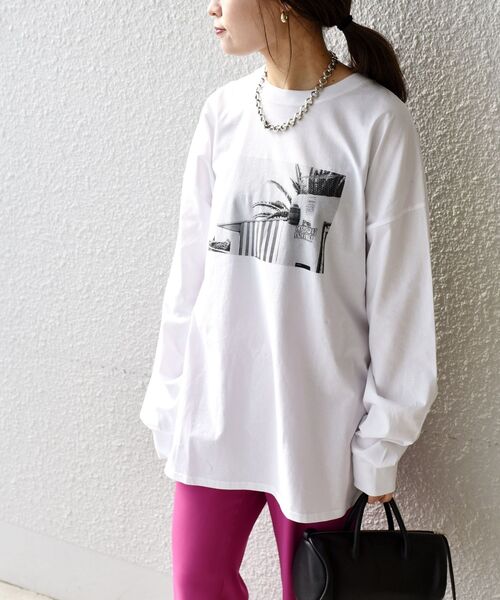 SHIPS tシャツ Tシャツ 【WEB限定】オーガニックコットンフォト