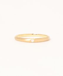 con affetto 指輪 リング K18ダイヤヘアラインリング レディース