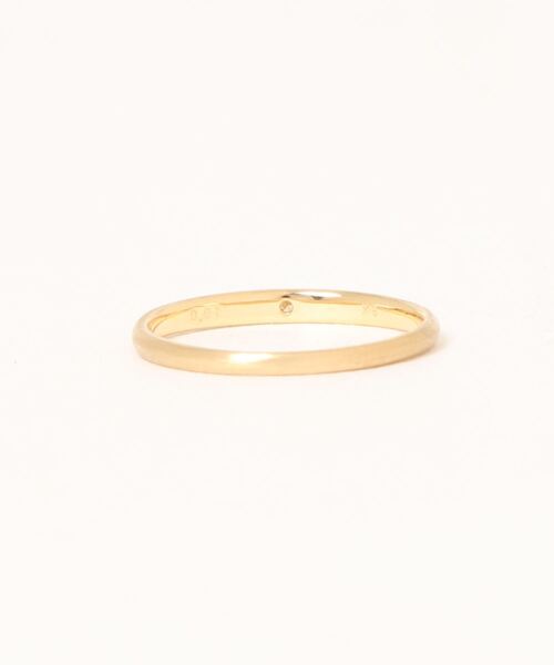 con affetto 指輪 リング K18ダイヤヘアラインリング レディース