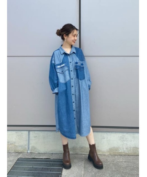 ワンピース シャツワンピース フード付キミリタリーシャツワンピース Zozotown Paypayモール店 通販 Paypayモール