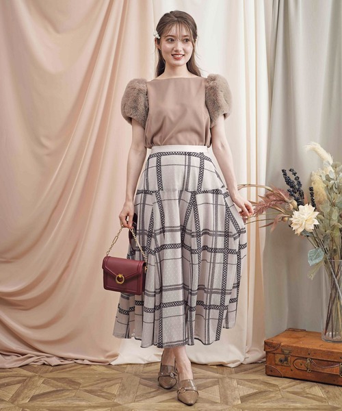 noela パターンフロッキーレーススカート Noela スカート パターンフロッキーレーススカート : ZOZOTOWN