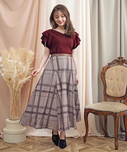 noela パターンフロッキーレーススカート Noela スカート パターンフロッキーレーススカート : ZOZOTOWN