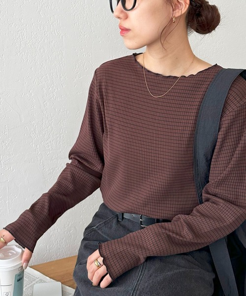 tシャツ 「新色追加！」「WEB限定」前後2WAYリブメローロングスリーブ レディース | Discoat | 11
