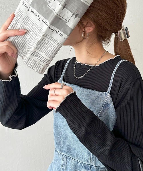 tシャツ 「新色追加！」「WEB限定」前後2WAYリブメローロングスリーブ レディース | Discoat | 06