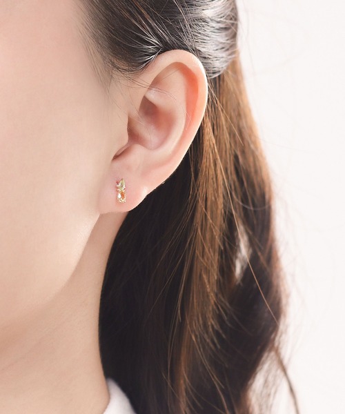 BLOOM（ブルーム） ピアス 11月誕生石 K10 イエローゴールド シトリン