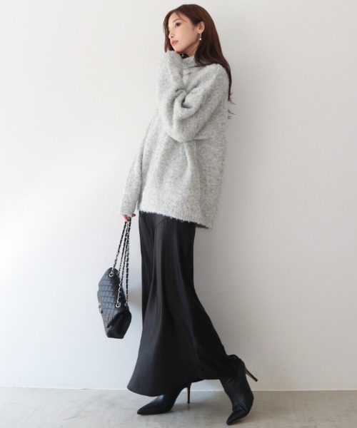 AMBIENT（アンビエント） スカート サテンマーメイドマキシスカート