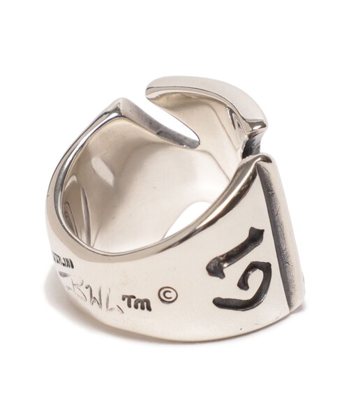 指輪 リング R456 - Malibu Cross Ring with18k yellow gold メンズ レディースの画像