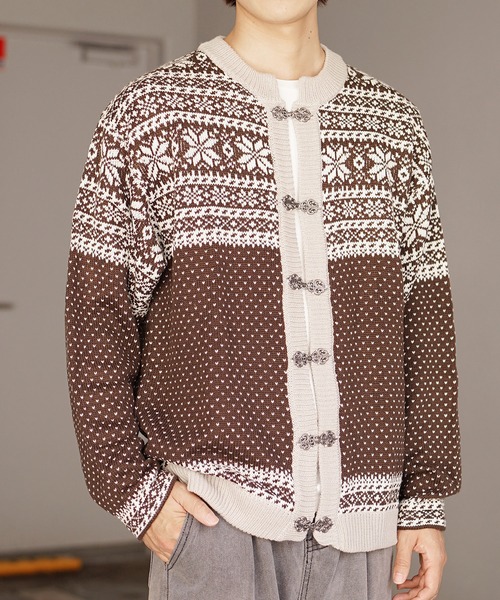 MinoriTY（マイノリティ） カーディガン 「MinoriTY」チロリアン柄ノー