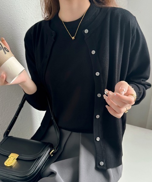 COCOMOMO サマーニット ニット セーター 「きれいめ定番アンサンブル