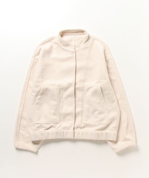 COSベージュ スタンドカラー ジャンパー LYEON（リヨン） ブルゾン 