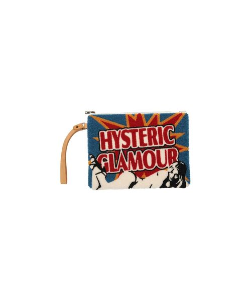 ヒステリックグラマー EXPLOSION パイル クラッチバッグ HYSTERIC GLAMOUR - EXPLOSION パイルクラッチバッグ / マルチ