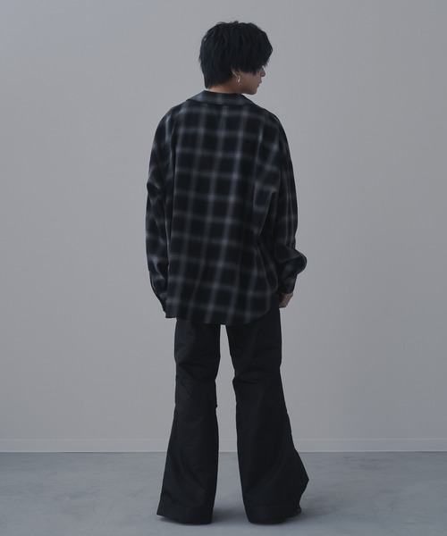 sisa. シャツ Ombre check shirts/オンブレチェックシャツ メンズ