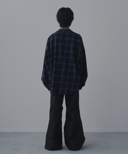 sisa. シャツ Ombre check shirts/オンブレチェックシャツ メンズ