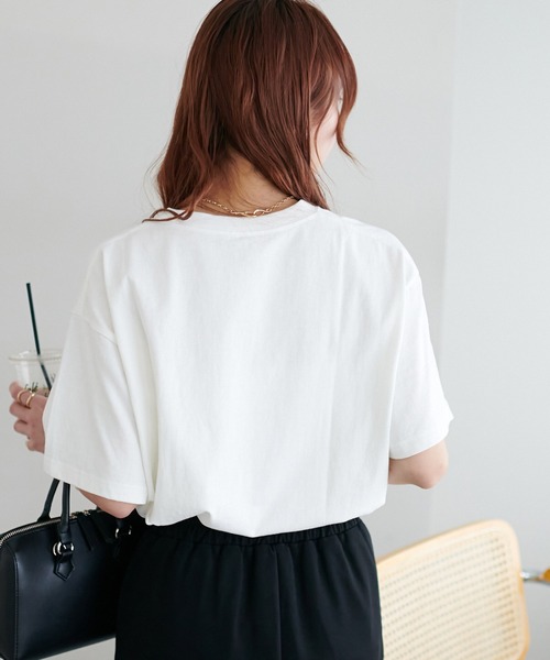 Discoat tシャツ 「WEB限定」クアトレロゴ刺繍半袖Tシャツ
