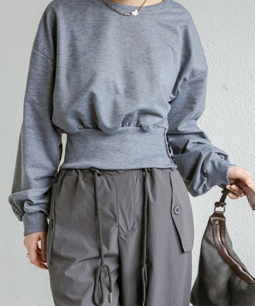 LUDLOW グレー ショートスリーブ トレーナー LUDLOW グレー ショート