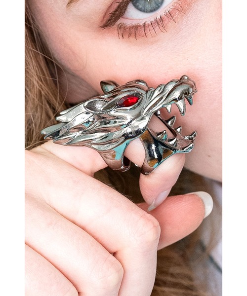 monster of rock リング 指輪 90年代中頃 当時物　ヴィンテージ ankoROCK 指輪 リング an meets zakka ドラゴンフリーサイズリング