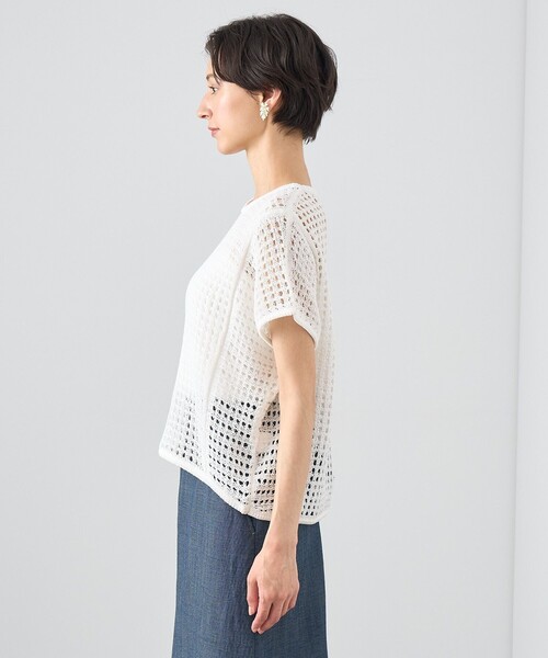 【最終値下げ】ANAYI ❤︎ 和紙ビッグメッシュショートプルオーバー 和紙ビッグメッシュショートプルオーバー|ANAYI OFFICIAL ONLINE