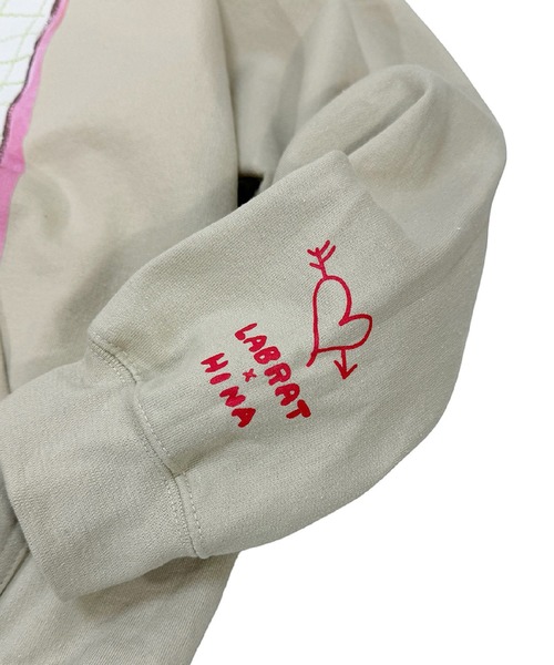 パーカー HINA×LABRAT 'Baby' Hoodie レディース メンズ LABRAT パーカー HINA×LABRAT 'Baby' Hoodie レディース メンズ