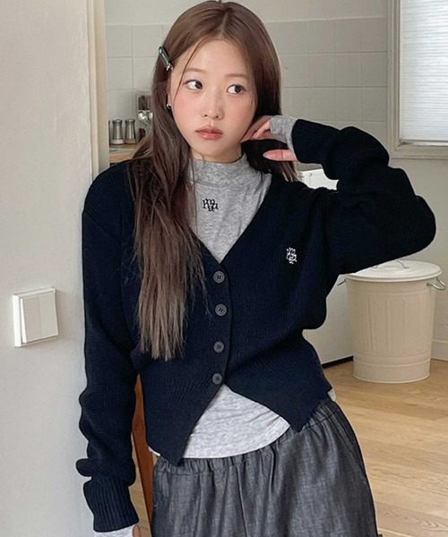 tシャツ A'GEM/9 × .kom 「muah muah/ムーアムーア」 LOGO STITCH WOOL MOCK NECK WARMER TE tシャツ A'GEM/9 × .kom 「muah muah/ムーアムーア」 LOGO