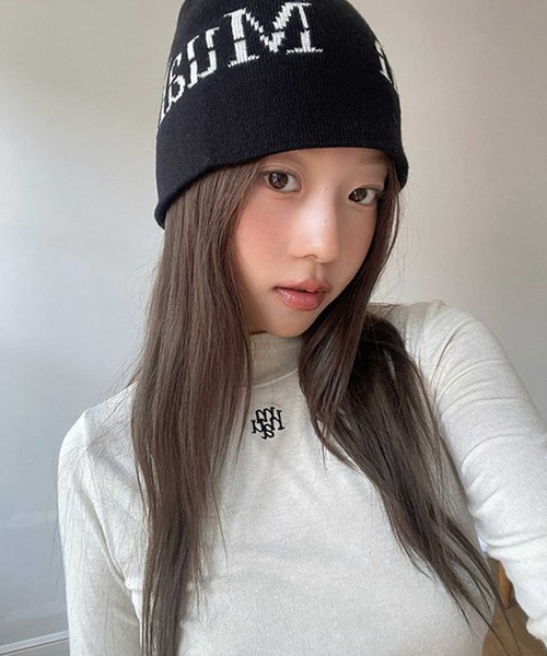 tシャツ A'GEM/9 × .kom 「muah muah/ムーアムーア」 LOGO STITCH WOOL MOCK NECK WARMER TE tシャツ A'GEM/9 × .kom 「muah muah/ムーアムーア」 LOGO