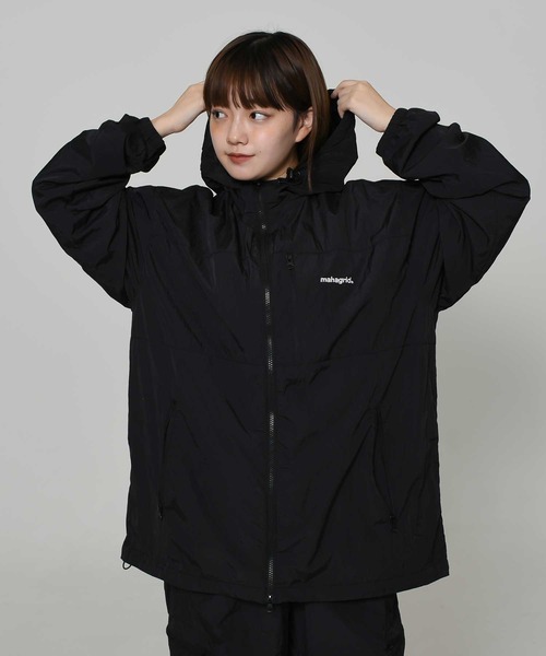 MAHAGRID（マハグリッド） ブルゾン ジャンバー BASIC LOGO NYLON