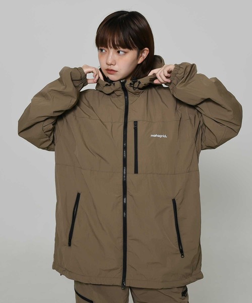 MAHAGRID（マハグリッド） ブルゾン ジャンバー BASIC LOGO NYLON