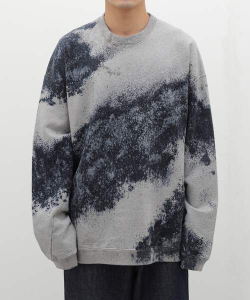 トレーナー スウェット NOMA t.d.(ノーマ ティーディー) Hand Dyed Twist Sweat N38-CS02 メンズ レディース