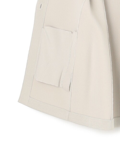 R.D CLOTH ノーカラージャケット Lサイズ色アイボリー ICB（アイシービー） ジャケット ノーカラージャケット 「洗える