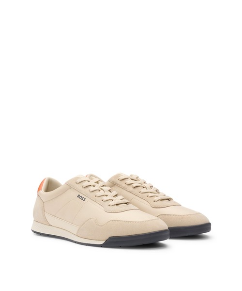 Hugo Boss メンズ スニーカー BOSS（HUGO BOSS） スニーカー レザー レースアップ ロゴ