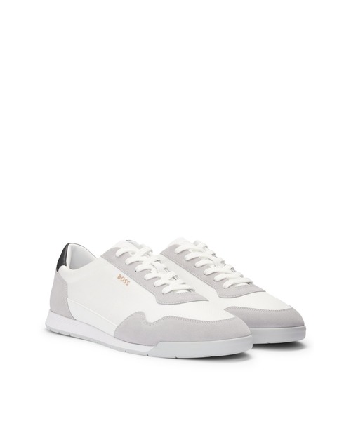 Hugo Boss メンズ スニーカー BOSS（HUGO BOSS） スニーカー レザー レースアップ ロゴ