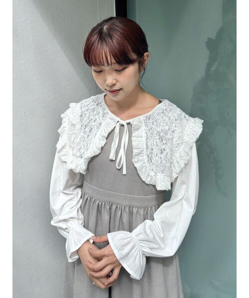 ♡まるまる♡ merry jenny（メリージェニー） tシャツ キャンディーフリルロンTee