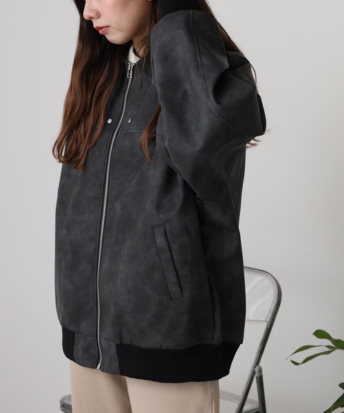 ROOP TOKYO ブルゾン アウター Zip Up Short Blouson/ジップアップ